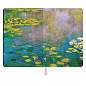 Блокнот А5 (143x210 мм), BRAUBERG VISTA "Claude Monet", под кожу, гибкий, срез фольга, 80 л., 112058 (арт. 112058)