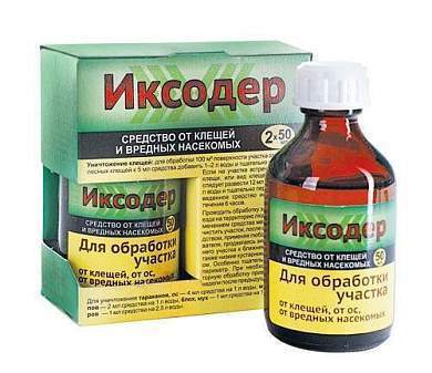 Иксодер 50мл. От клещей/комаров/муравьев/тараканов/ос (обраб. террит.) циперметрин Ваше Хозяйство (арт. 729756)