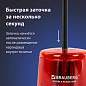 Точилка электрическая BRAUBERG DOUBLE BLADE RED, двойное лезвие, питание от 2 батареек АА, 271338 (арт. 271338)