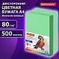 Бумага цветная BRAUBERG, А4, 80 г/м2, 500 л., интенсив, зеленая, для офисной техники, 115213 (арт. 115213)