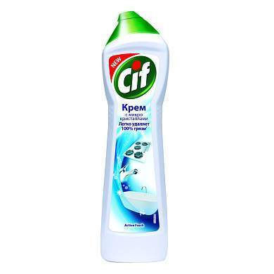Средство чистящее Cif "Active Fresh", крем с микрокристаллами, 500мл (арт. 267459)