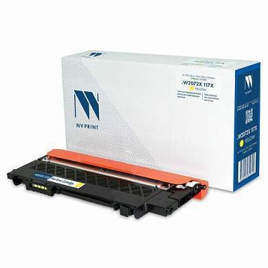 Картридж лазерный NV PRINT (NV-W2072X) для HP Color LJ 150a/150nw/178nw, желтый, ресурс 1500 страниц (арт. 364359)