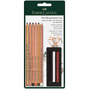 Набор художественных изделий Faber-Castell "Pitt Monochrome", 9 предметов, блистер (арт. 285946)