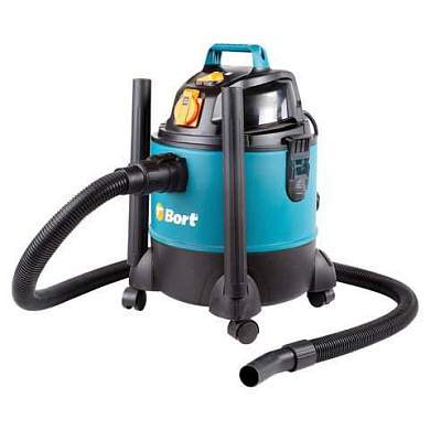 Пылесос хозяйственный BORT BSS-1220-Pro, 1250 Вт, сухая/влажная уборка, сила всасывания 250 Вт, бак 20 л, 98291797 (арт. 670587)