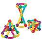 Магнитный конструктор MAGNETIC STICKS, 72 магнитные детали, BRAUBERG KIDS, 665722 (арт. 665722)