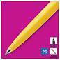Ручка шариковая Parker "Jotter Yellow CT" синяя, 1,0мм, кнопочн., пластик. корпус, блистер (арт. 295246)