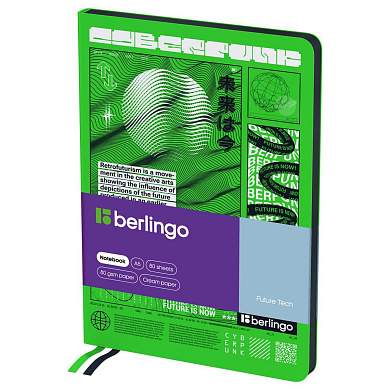 Записная книжка А5 80л., кожзам, Berlingo "Future Tech", с рисунком (арт. 373374)