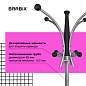 Вешалка-стойка BRABIX "CR-848" на мраморном диске, металл, 4+3 крючка, цвет коричневый, 606435 (арт. 606435)