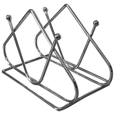 Салфетница треугольная 8,2х13х7,2 см, CLASSIC, хром, WEGLA (ВЕГЛА), 700238 (арт. 700238)