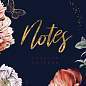 Ежедневник недатированный А5 (145х215 мм), ламинированная обложка с фольгой, 128 л., STAFF, "Flowers", 113521 (арт. 113521)
