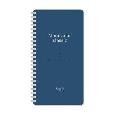 Телефонная книга А5, 80л., на гребне OfficeSpace "Моноколор. Dark azure", с высечкой (арт. 346947)