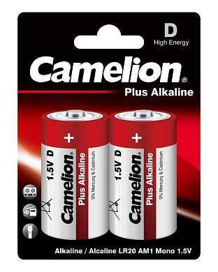 Элемент питания Camelion Plus Alkaline LR20/373  BL2 (арт. 112576)