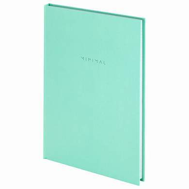 Блокнот БОЛЬШОЙ ФОРМАТ 200х290 мм, А4, 80 л., твердый, клетка, BRAUBERG "Minimal", мятный, 116435 (арт. 116435)