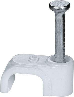 Navigator скоба плоская пластиковая  6мм NCS-06-50 (уп. 50 шт.) 71081 (арт. 198856)