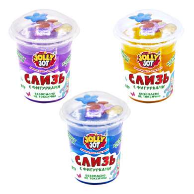 Слайм, слизь с фигурками, русалочки, 200 г, НАБОР 3 шт., JOLLY JOT (ДЖОЛЛИ ДЖОТ), 666667 (арт. 666667)