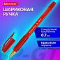 Ручка шариковая BRAUBERG BP-GT GLD RED, КРАСНАЯ, корпус тонированный, пишущий узел 0,7 мм, линия письма 0,35 мм, 144506 (арт. 144506)