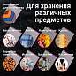 Пакеты ZIP LOCK "зиплок" ПРОЧНЫЕ, комплект 100 шт., 180х250 мм, ПВД, 60 мкм, BRAUBERG EXTRA, 608173 (арт. 608173)