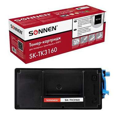Тонер-картридж лазерный SONNEN (SK-TK3160) для KYOCERA ECOSYS P3045dn/P3050dn/P3060dn/M3145dn, ресурс 12500 стр., 364080 (арт. 364080)