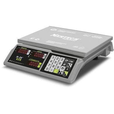 Весы торговые MERTECH M-ER 326-15.2 LED (0,05-15 кг), дискретность 2 г, платформа 325x230 мм, без стойки, 3042 (арт. 290612)