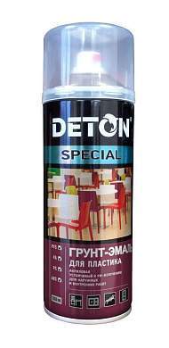 Грунт-эмаль аэрозоль 520мл для пластика ЧЕРНЫЙ арт.DTN-A07301 Deton Special (арт. 794879)
