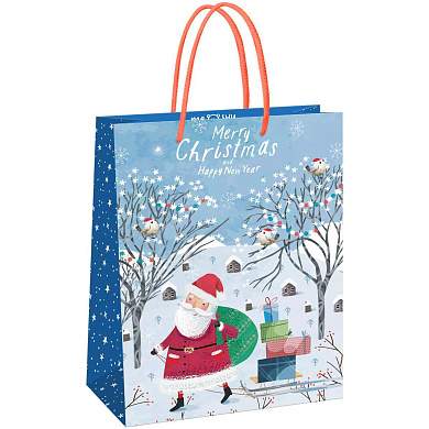 Пакет подарочный 26*32*12см MESHU "Christmas", матовая ламинация (арт. 371051)
