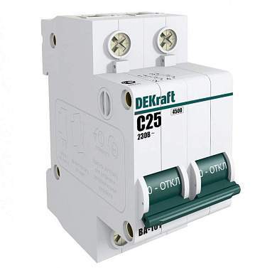 Schneider Electric DEKraft автоматический выкл. ВА-101 2P 32А 4,5kA х-ка С 11069DEK (арт. 502013)