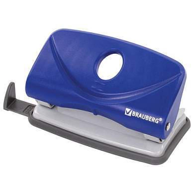 Дырокол BRAUBERG "Original", до 10 листов, синий, 227785 (арт. 227785)