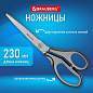 Ножницы BRAUBERG "SUPER", 230 мм, серо-черные, 2-х сторонняя заточка, эргономичные ручки, 237297 (арт. 237297)