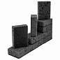 Губки для посуды SQUARE BLACK 98х66х30 мм, КОМПЛЕКТ 10 шт., КРУПНОПОРИСТЫЙ поролон/абразив LAIMA, 608648 (арт. 608648)