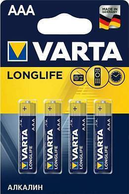 Элемент питания Varta 4103.101/113.414 Longlife Extra Lr03/286 Bl4 (арт. 15382)