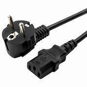 Кабель питания 1,8 м, CABLEXPERT, Schuko-C13, 3x0,5 мм2, 6 A, с заземлением, черный, PC-186 (арт. 514210)