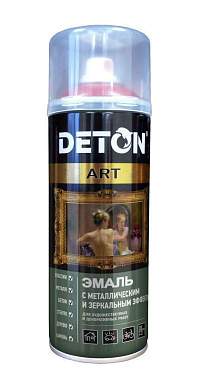 Эмаль аэрозоль 520мл металлик СУПЕР ХРОМ (эффект зеркала) арт.DTN-A07663 Deton ART (арт. 807284)