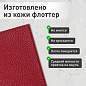 Обложка для паспорта натуральная кожа флоттер, кожаный уголок, красная, BRAUBERG, 238865 (арт. 238865)