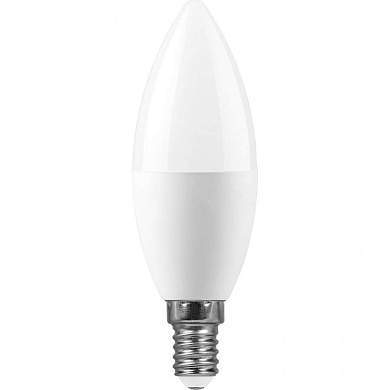 Feron свеча C37 E14 13W(1130lm) 6400K 6К матовая 121x37 LB-970 38109 (арт. 791693)