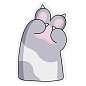 Самоклеящийся блок фигурный MESHU "Paws", 40л., европодвеc, ассорти (арт. 362689)