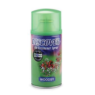 Сменный баллон 320 мл, DISCOVER "Woodsy", свежий лесной, для диспенсеров DISCOVER, 61167 (арт. 605424)