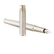 Ручка перьевая Parker "IM Professionals Monochrome Champagne" синяя, 0,8мм, подарочная упаковка (арт. 359522)