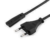 Cablexpert шнур сетевой для магнитофона 0.5м, CEE 7/16 - C7, 2-pin, 2х0,5, черн., пакет (арт. 710811)