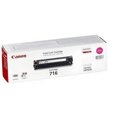 Картридж лазерный CANON (716М) LBP-5050, пурпурный, ресурс 1500 страниц, оригинальный, 1978B002 (арт. 360731)