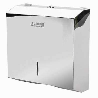 Диспенсер для полотенец LAIMA PROFESSIONAL INOX, (Система H2) Z-сложения, нержавеющая сталь, зеркальный, 605695 (арт. 605695)