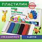 Пластилин классический BRAUBERG KIDS, 6 цветов, 120 г, стек, ВЫСШЕЕ КАЧЕСТВО, 106435 (арт. 106435)