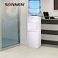 Кулер водораздатчик БЕЗ НАГРЕВА И ОХЛАЖДЕНИЯ, SONNEN FS-02N, напольный, 2 крана, белый, 454995 (арт. 454995)