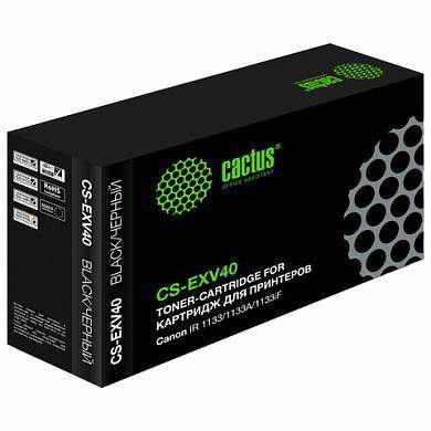 Картридж лазерный CACTUS (CS-EXV40) для Canon IR 1133/1133A/1133iF, ресурс 6000 страниц (арт. 364128)