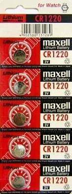 Элемент питания Maxell CR1220 BL5 (арт. 14251)