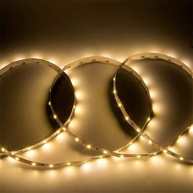 General лента светодиодн. 12V 4.8W/m 60led/m IP20 3000K 2K 420lm/m интерьерный 5м GLS-2835-60-4.8-12-IP20-3 (арт. 614195)