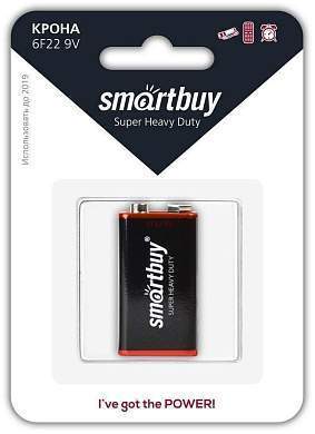 Элемент питания Smartbuy 6F22 (крона) SBBZ-9V01B (замена 526598) (арт. 640435)