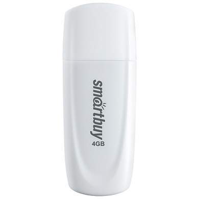 Память Smart Buy "Scout" 4GB, USB 2.0 Flash Drive, белый (арт. 350447)