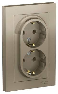 Schneider AtlasDesign роз. СУ 2 мест. шампань (пласт. осн., земля) ATN000524 (арт. 662548)