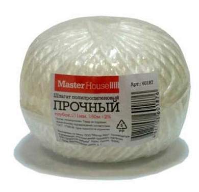 Шпагат Пп 150М Прочный Белый 1Мм, 158Гр, Арт.60187 Masterhouse (арт. 559736)