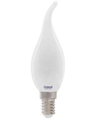 General свеча на ветру E14 8W 4500K 4K 35x118 филамент (нитевидная), матовая 655200 (арт. 614098)